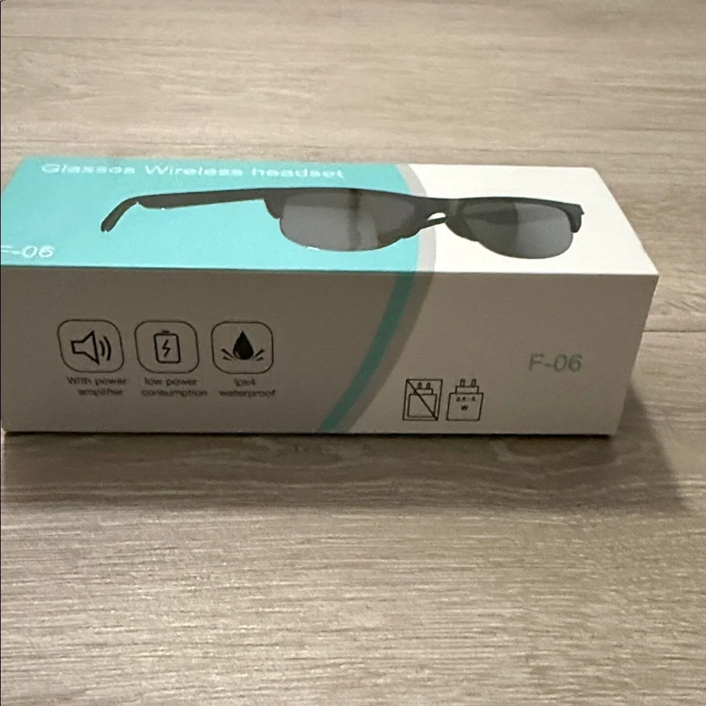 F-06 Black Glasses Wireless Headset